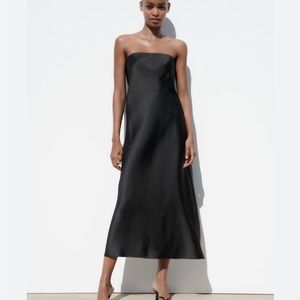 Zara satin tube DRESS size small
